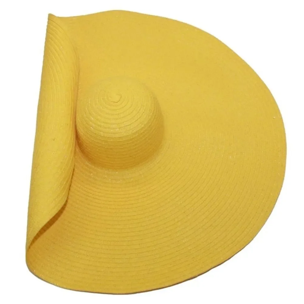 Oversize floppy Straw Hat in 8 colors - Picture 7 of 11